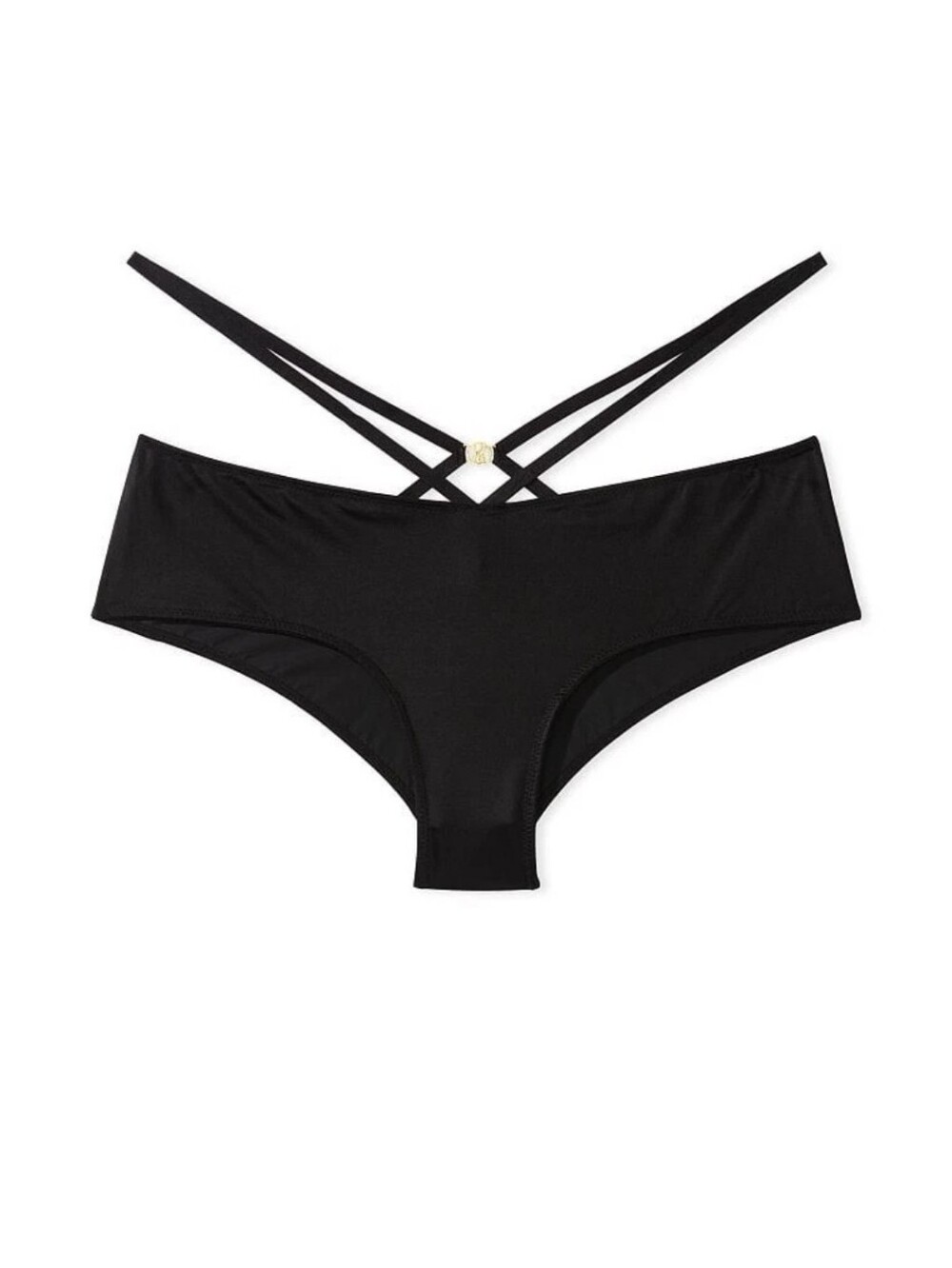 Victoria's secret very sexy so obsessed strappy cheeky panty XLARGE BLACK